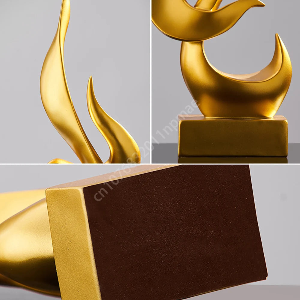 Modern Living Room Creative Home Decoration Modern Abstract Art Ornaments Office Resin Ornaments Sculpture Desktop Decoration