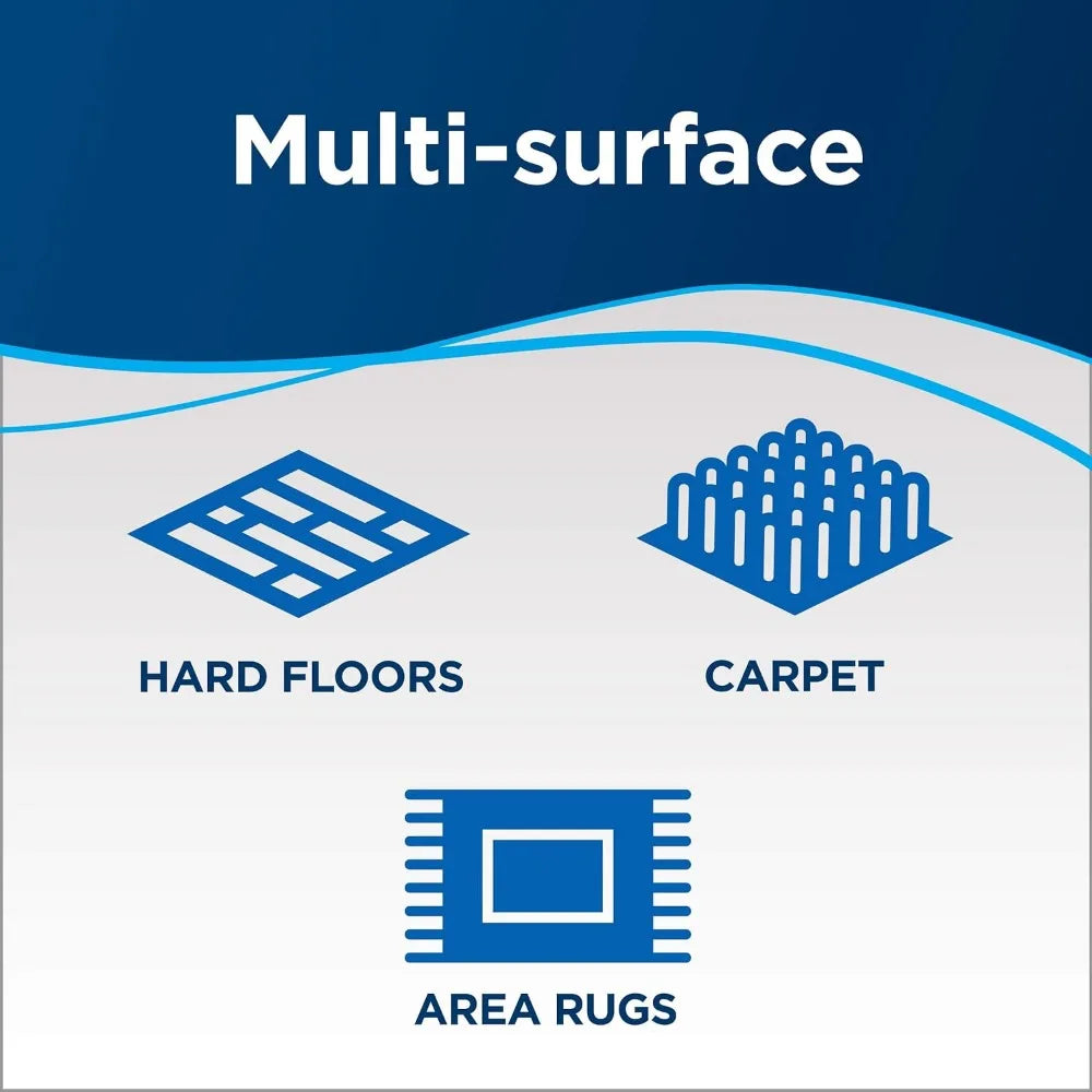 Electric Floor Sweeper Broom - Perfect Sweep Turbo, Features an Easy-to-Empty Dirt Cup and An Adjustable Metal Handle