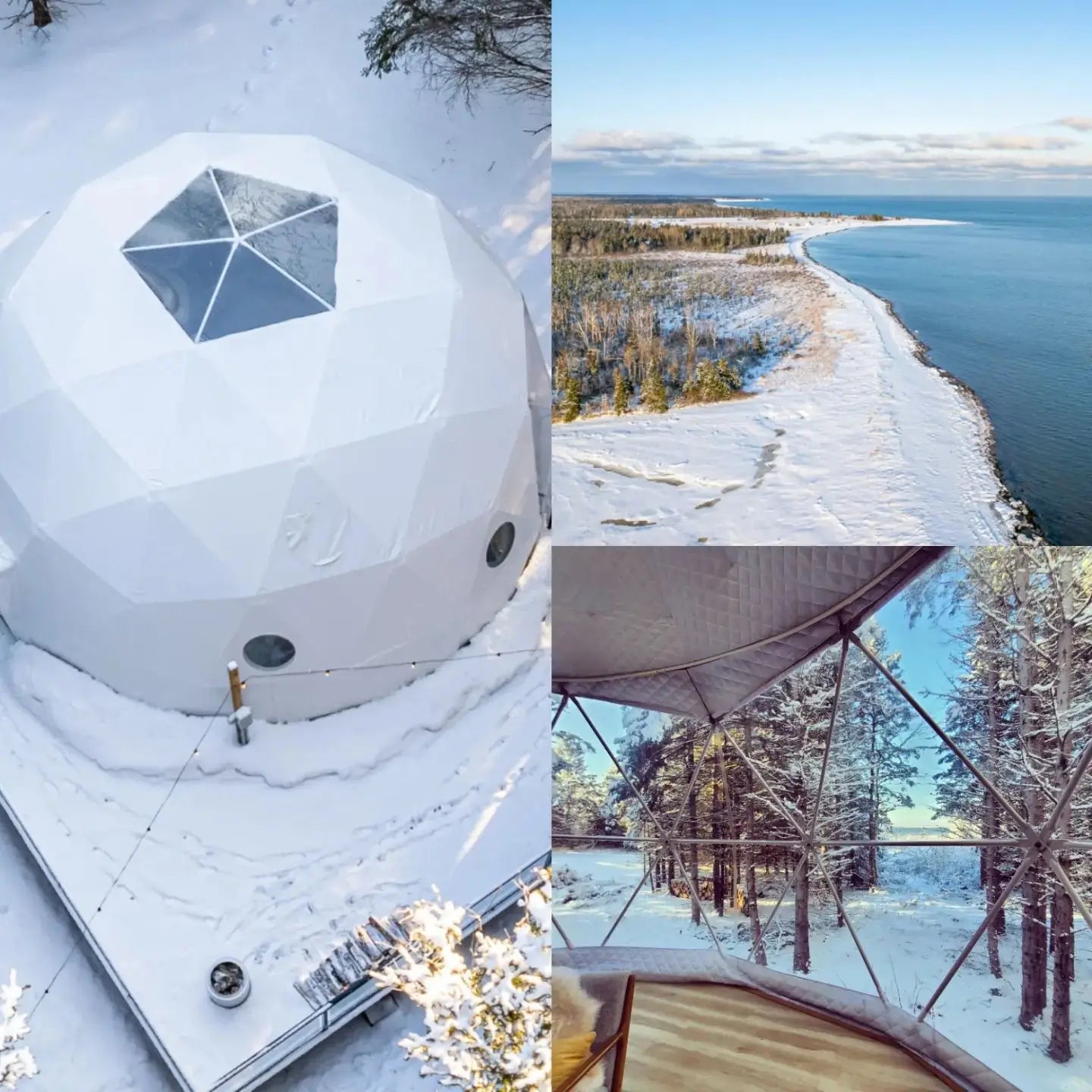 Geodesic Dome US Or Plan Luxury Hotel Tents Resort Forest Glamping Dome Pvc Dome Camping Transparent Tent
