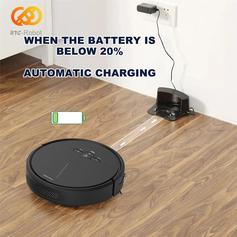Robot Vacuum Cleaner Auto Charging App Control Water Tank Wet Robot Vacuum Cleaner Electric Sweeper