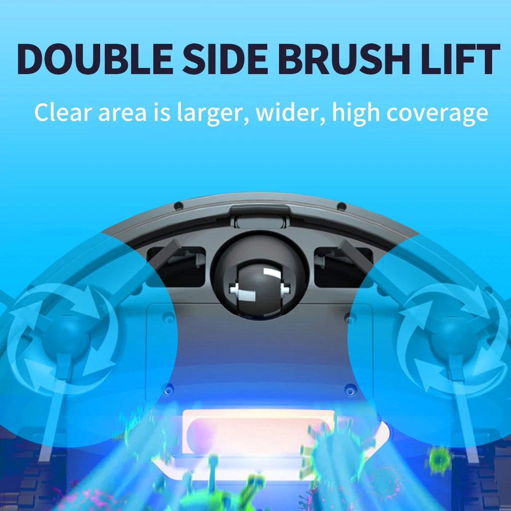 Robot Vacuum Cleaner Auto Charging App Control Water Tank Wet Robot Vacuum Cleaner Electric Sweeper
