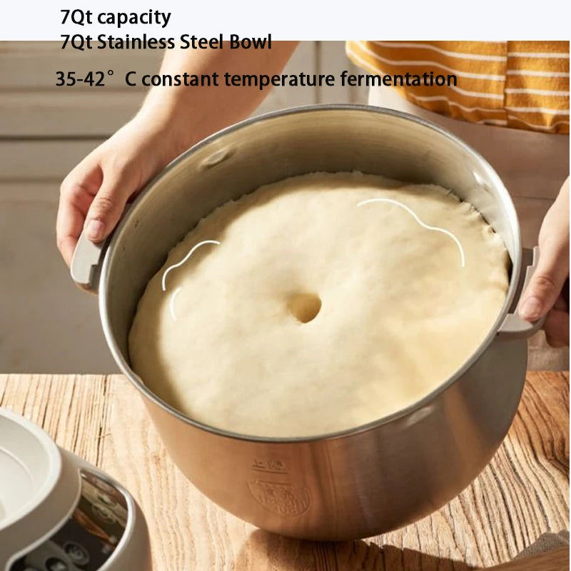 lectric 7L Dough Maker flour Mixers Home Ferment dough Mixer Bread Kneading Machine Stirring maker A70C1 Microcomputer Timing