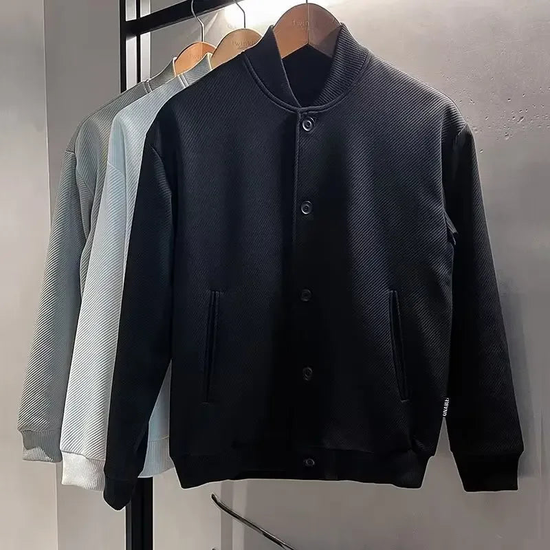 High-grade casual cargo jacket men's fashion top temperament men's wear
