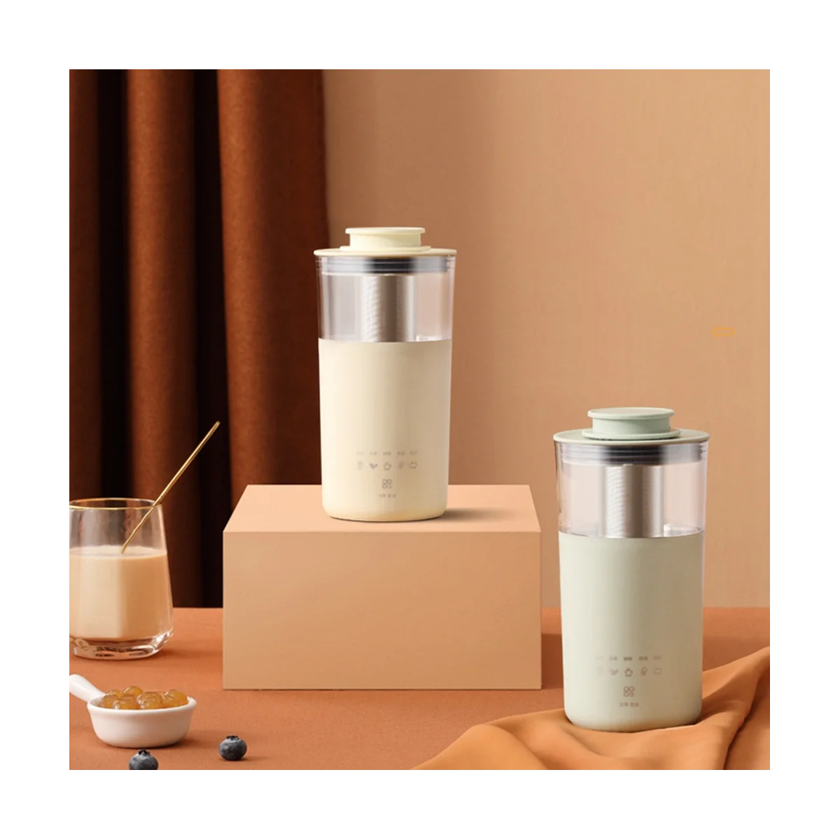Electric Coffee Machine Multifunction Milk Tea Coffee Maker 350ML Milk Blisters Blender Mixing Machine B EU Plug