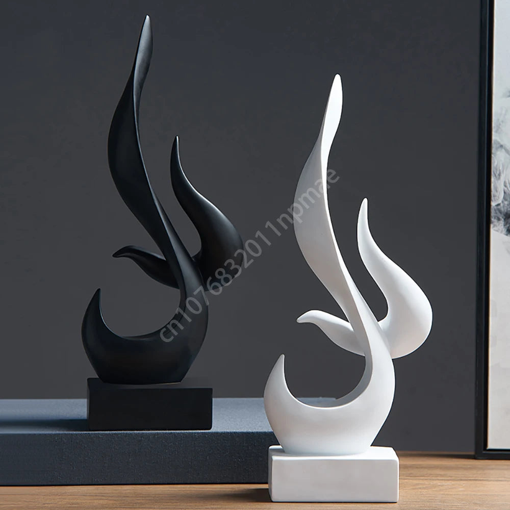 Modern Living Room Creative Home Decoration Modern Abstract Art Ornaments Office Resin Ornaments Sculpture Desktop Decoration