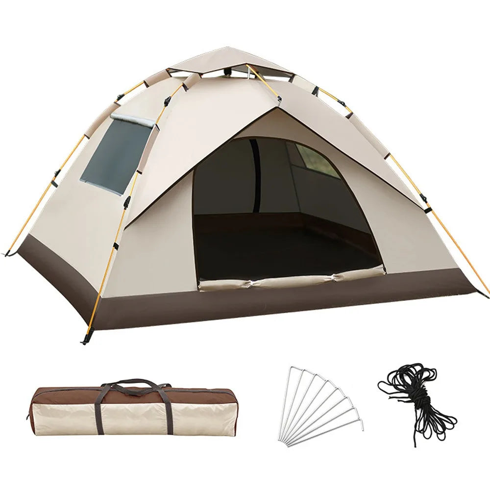 Folding Tent Camping Awning Travel Outdoor Air Tent 100% Water Proof Silver Coating Anti-UV Tent Outdoor Pop Up Ultra-light