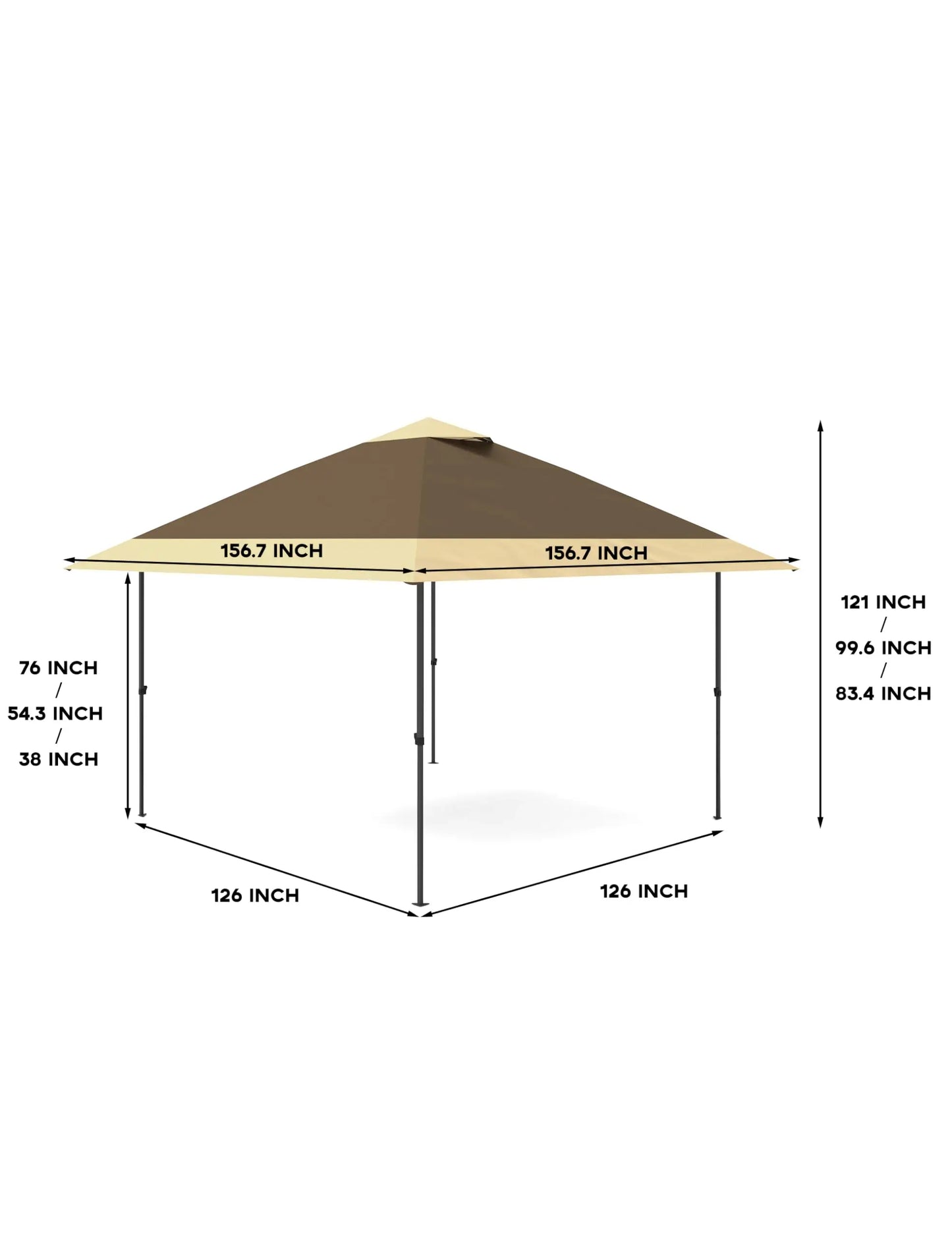 Outdoor Gazebo, Double Roof Patio Gazebo Quick Setup Instant Canopy Tent Instant Canopy Gazebo Shelter
