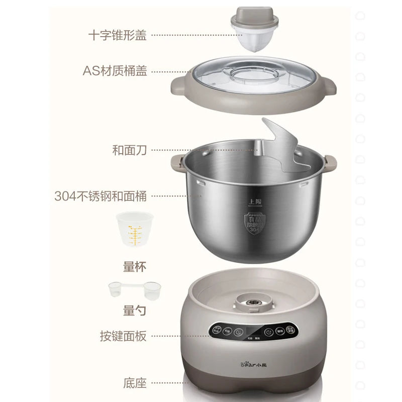 lectric 7L Dough Maker flour Mixers Home Ferment dough Mixer Bread Kneading Machine Stirring maker A70C1 Microcomputer Timing