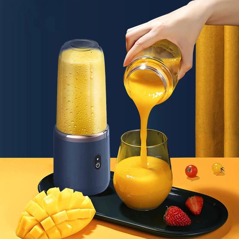 400ml Portable Juicer Blender Electric Fruit Juicer USB Charging Lemon Orange Fruit Juicing Cup Smoothie Blender Machine