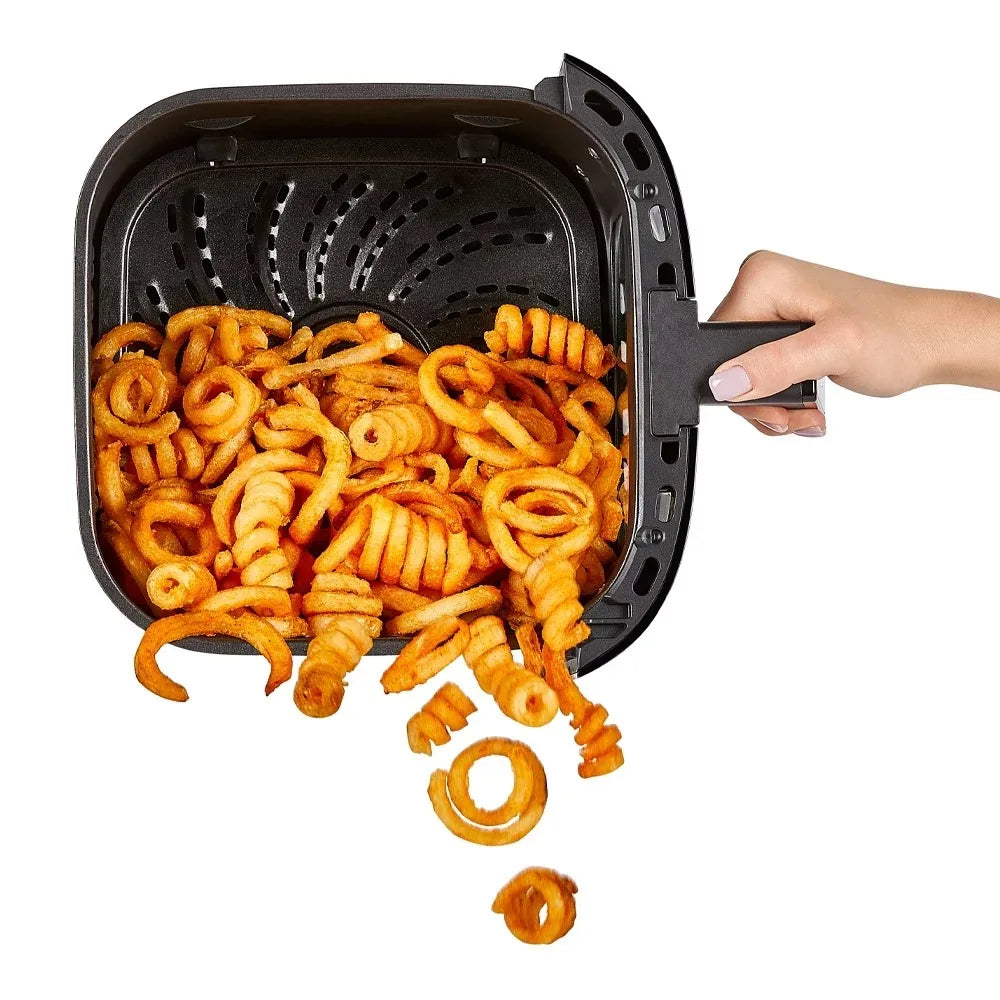 8-Qt Digital Vortex Air Fryer with 10 Quick-Touch Presets, Black,airfryer machine , cuisine , cuiseur electrique multifonction