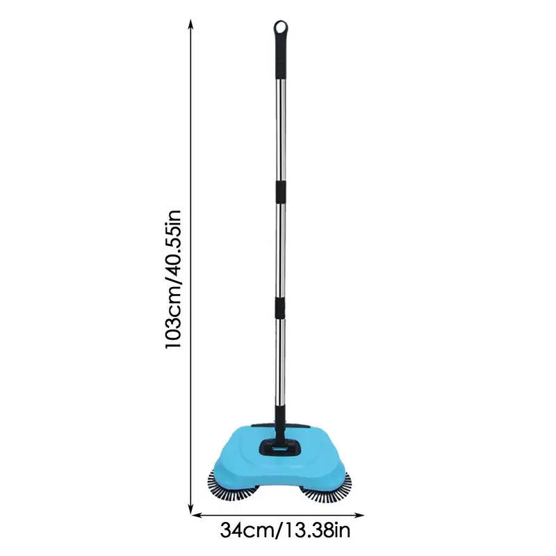 3 Ins1 Multifunctional Hand-push Sweepers Non Electric Adjustable Handle Carpet Floor Sweepers Machine For Pet Hair Loose Debris
