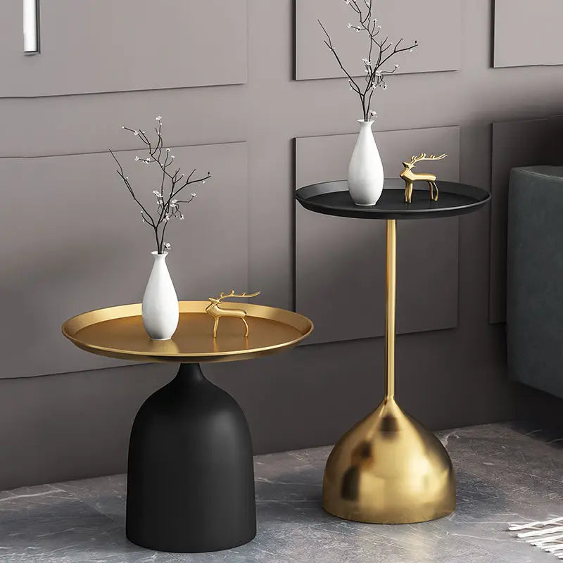 Living Room Iron Side Table Small Coffee Table Balcony Creative Coffee Table Nordic Minimalist Round Living Room Side Tables