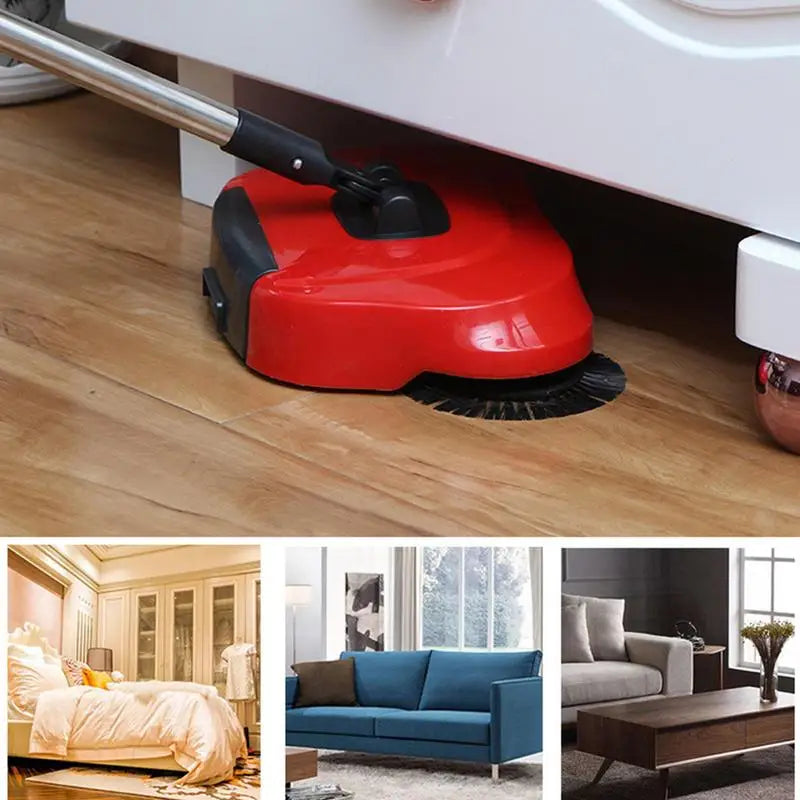 3 Ins1 Multifunctional Hand-push Sweepers Non Electric Adjustable Handle Carpet Floor Sweepers Machine For Pet Hair Loose Debris
