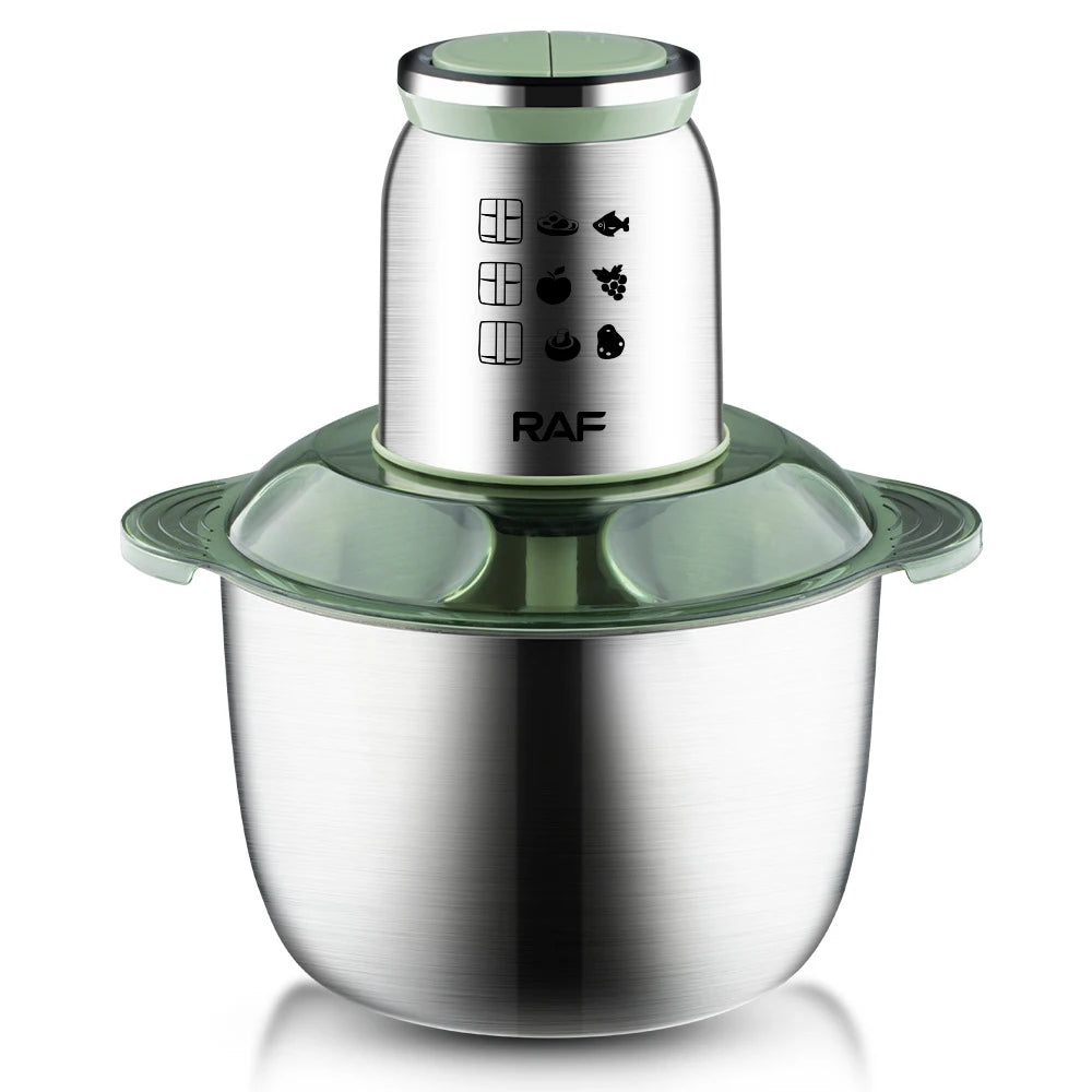 5L 1000W Electric Meat Grinder Stainless Steel Chopper Meat Mincer Blender Machine for Kitchen Food Processor Mixer 220V 다지기 분쇄기