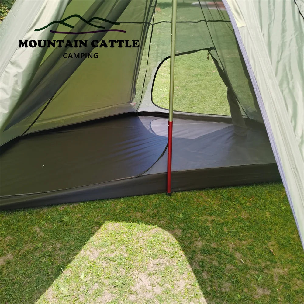 3M Pyramid Tent Outdoor Camping Tent Hiking Awnings Windproof Rainproof Breathable Teepee Winter Stove Tent with Snow Skirt