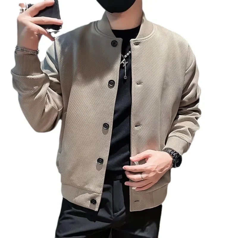 High-grade casual cargo jacket men's fashion top temperament men's wear
