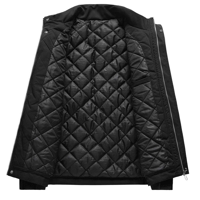 BoJsd Autumn winter men casual jackets plus velvet thickened stand collar loose large size tops men jackets
