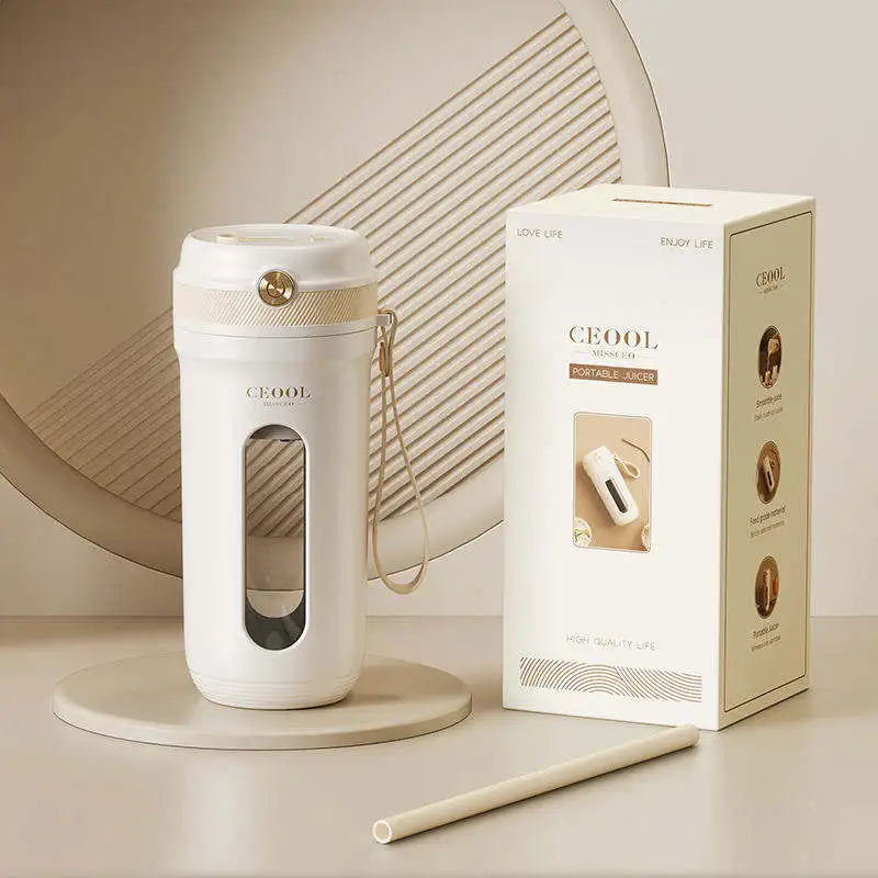 Fast Fresh Fruit Juicer Hand Cup Blender 340ml Mini Portable 304 Stainless ice Crusher Machine IP68 Eyedropper TypeC Rechargable