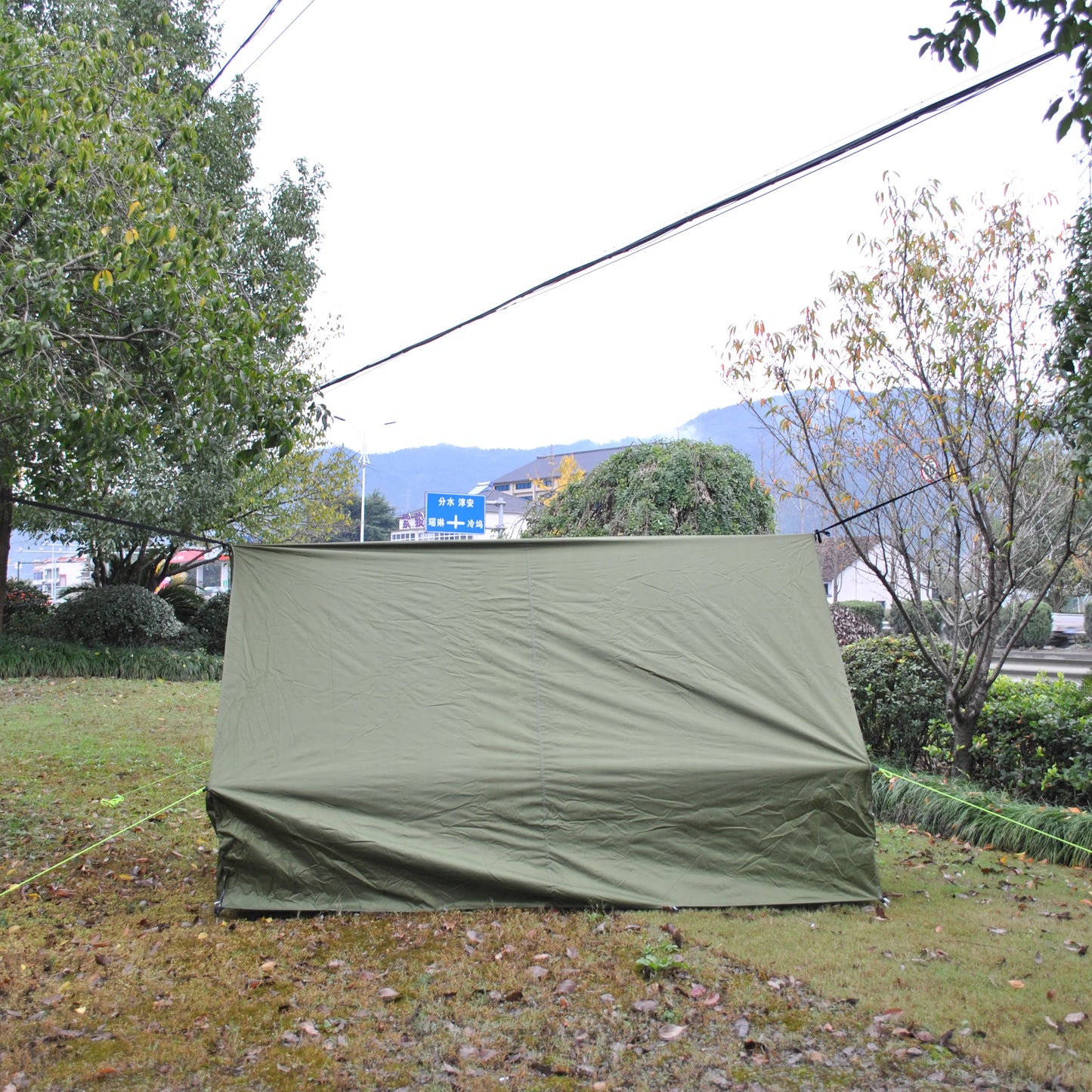 Waterproof Camping Tarp Tent, Multi-Use A Character Type Rainfly Tent,Rain Fly Tarp,Multi-use Tree Tent, CZX-301B, Hot Selling