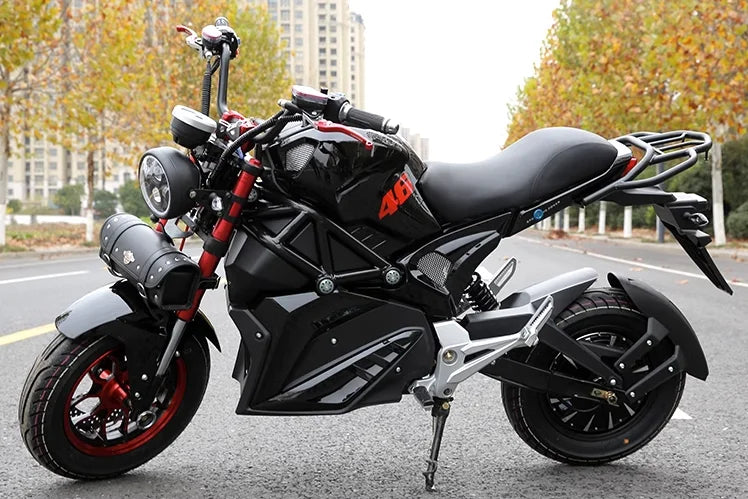 Cheaper Electric Motorcycle 2000W 72V 20AH SKD electric mountain bike With Disc Brake e Moped Scooter