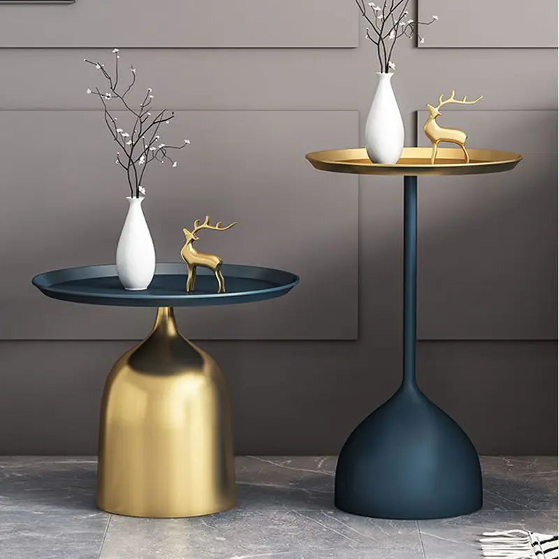 Living Room Iron Side Table Small Coffee Table Balcony Creative Coffee Table Nordic Minimalist Round Living Room Side Tables