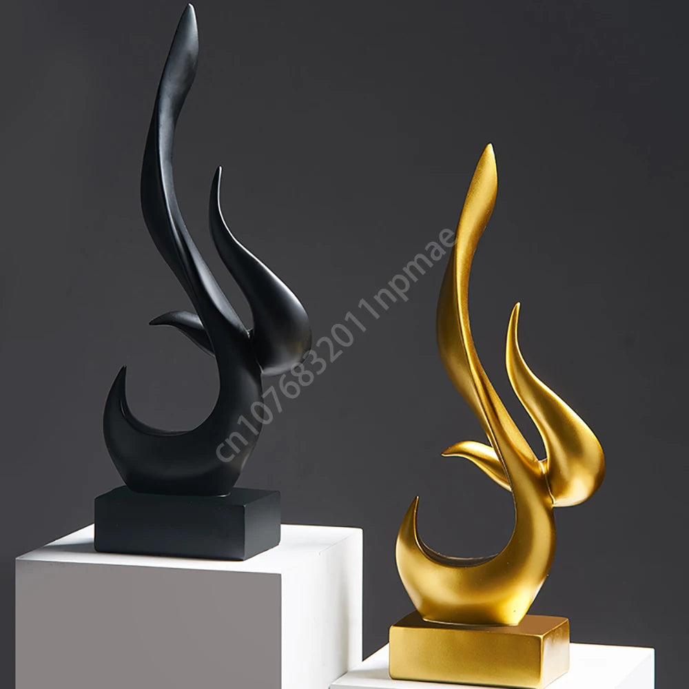 Modern Living Room Creative Home Decoration Modern Abstract Art Ornaments Office Resin Ornaments Sculpture Desktop Decoration