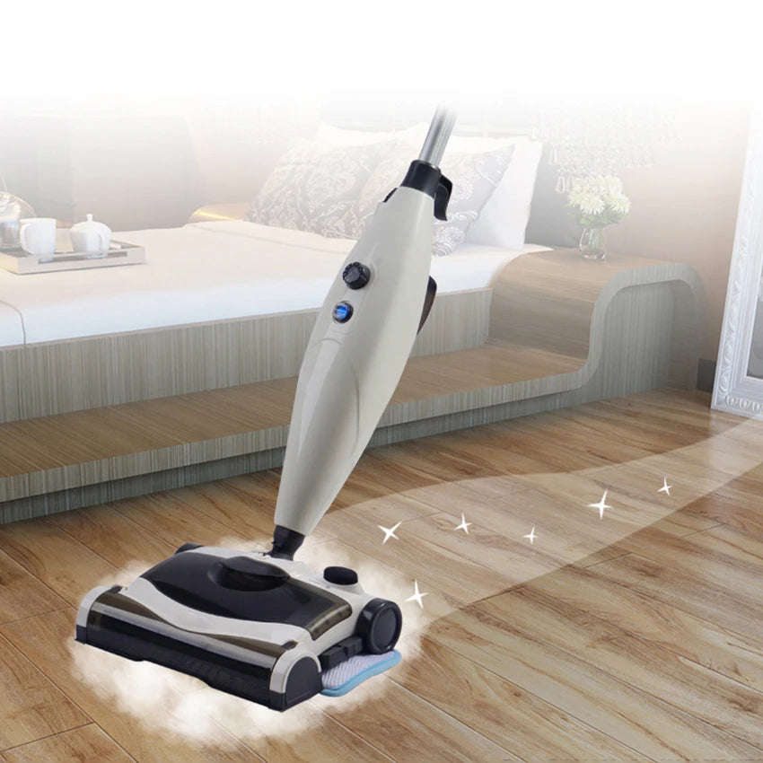 110V/220V 1300W Electric Floor Mop Home Floor Steaming Cleaner Cleaning Tools Vacuuming Sweeper Machine With 400Ml Water Tank