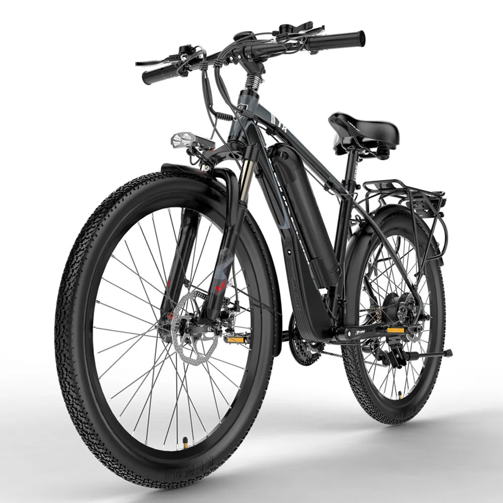 26 Inch Electric Bicycle, 400W 48V Strong Power, Removable Lithium Battery, Lockable Suspension Fork, Pedal Assist E-Bike