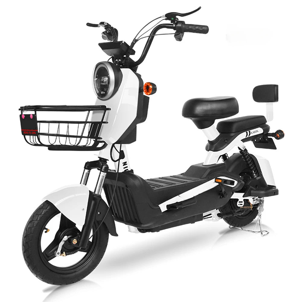 Student E Bike 350W 48V 14Inch 45km/h Adult Household Work Outdoor Electric Bicycle Commuting Female City Electric Motorcycle