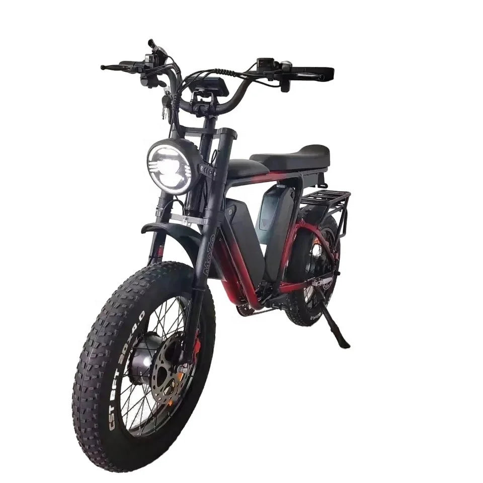 fat tire bike Dual 750w Bafang Motors 20 inch fat tire electric motorcycle e bikes for men ebike beach cruiser