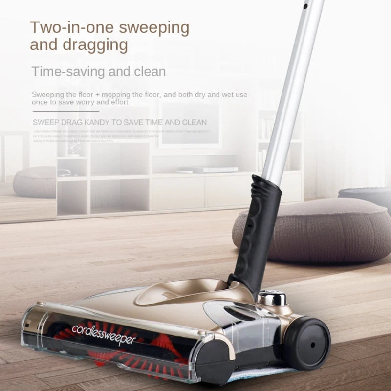 2023 New Sweeping and Mopping Vacuum Cleaner Hand Push Sweeping Robot Mop Floor Scrubber Machine Electric Floor Mops Sweeper