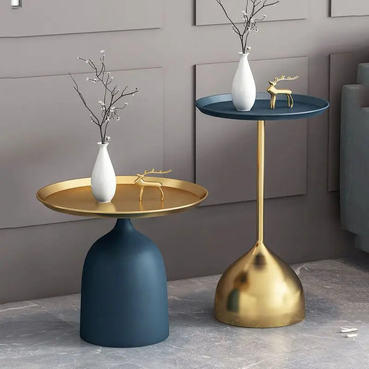 Living Room Iron Side Table Small Coffee Table Balcony Creative Coffee Table Nordic Minimalist Round Living Room Side Tables