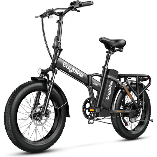 1000W Folding , 48V 20AH Large Removable Battery E , 30 MPH, 80 Miles Max Range, 20" Fat Tire Electric Bike