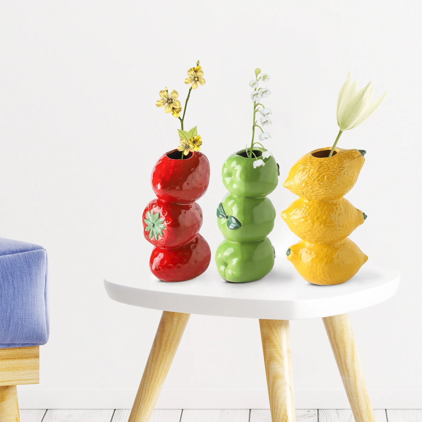 1 Piece Of Simulated Fruit Vase, Flower Arrangement, Creative Modern Style Home, Life, Horticultural Decorations